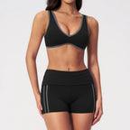 Women Tracksuit 2PCS Yoga Suit Sports Set Women Quick-Dry Gym Set Running Workout Bra Sports Outfits Capri Pants Yoga Clothing
