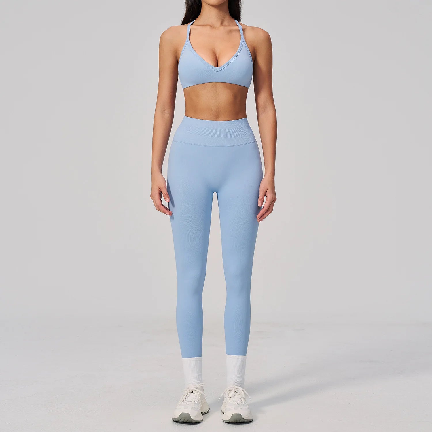 Seamless 2PCS Yoga Clothes Women's Tracksuit Athletic Wear Pilates Fitness Set Gym Workout Sets Push Up Sports Bra Leggings Suit