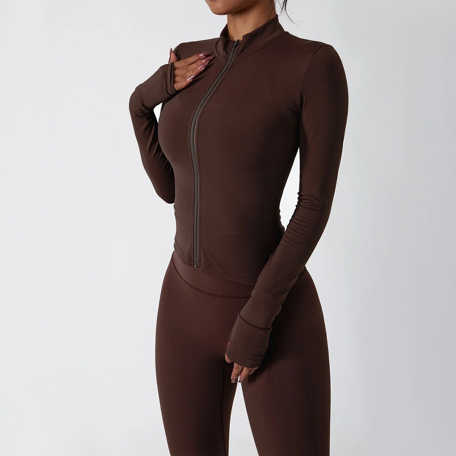 2PCS Yoga Suit Women Tracksuit Sports Set Quick-Drying Gym Set Women Set Running Workout Long Sleeve Sports Shirt Yoga Clothing