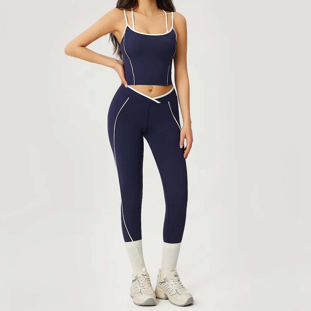 Yoga Clothes Women's Tracksuit 2 Piece Athletic Wear Pilates Fitness Shorts Gym Workout Push Up Clothes Sports Bra Leggings Suit