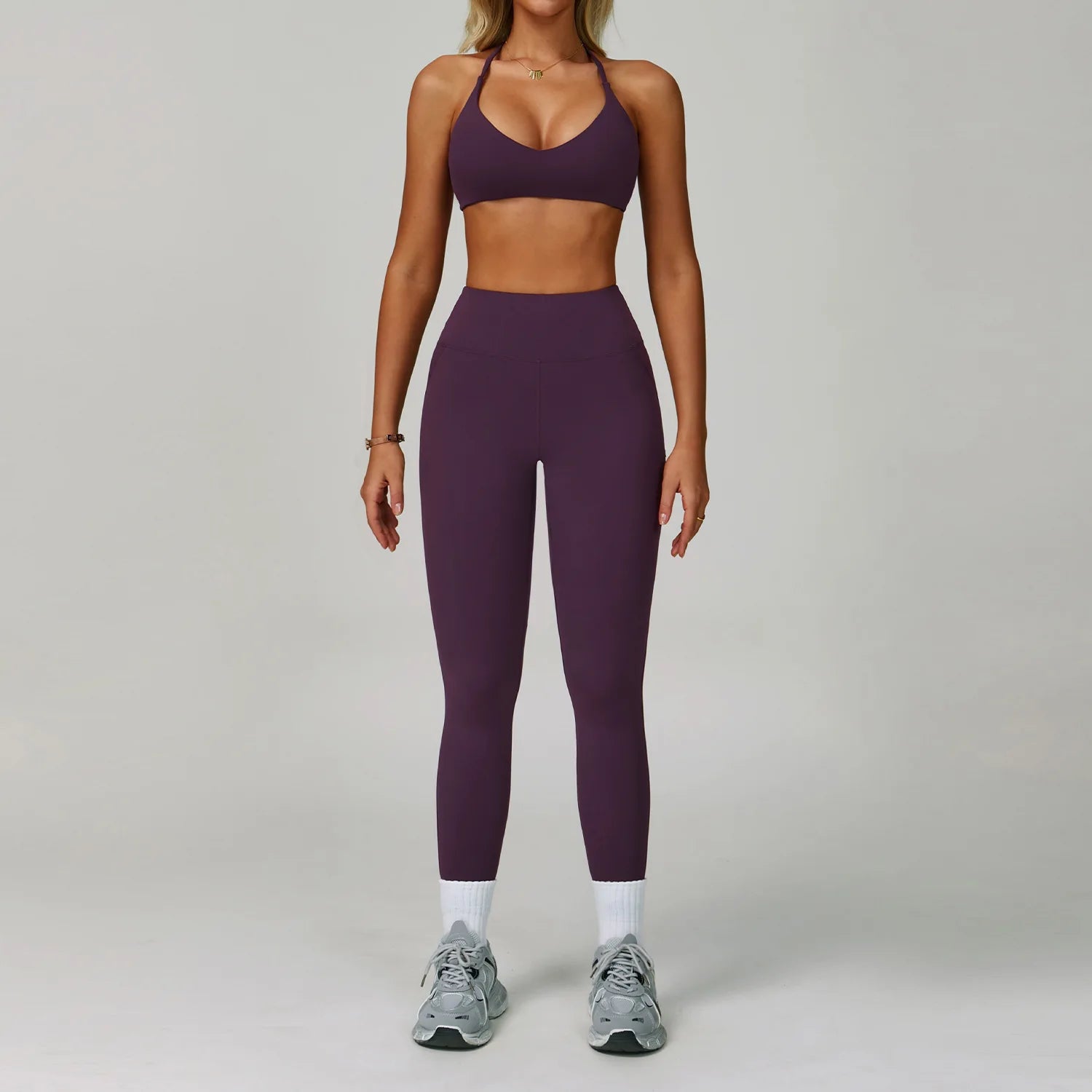 2 Piece Set Women's Tracksuit Fitness Clothes Yoga Sets Sportswear Workout Bra High Waist Leggings Set Gym Clothing Sports Suits