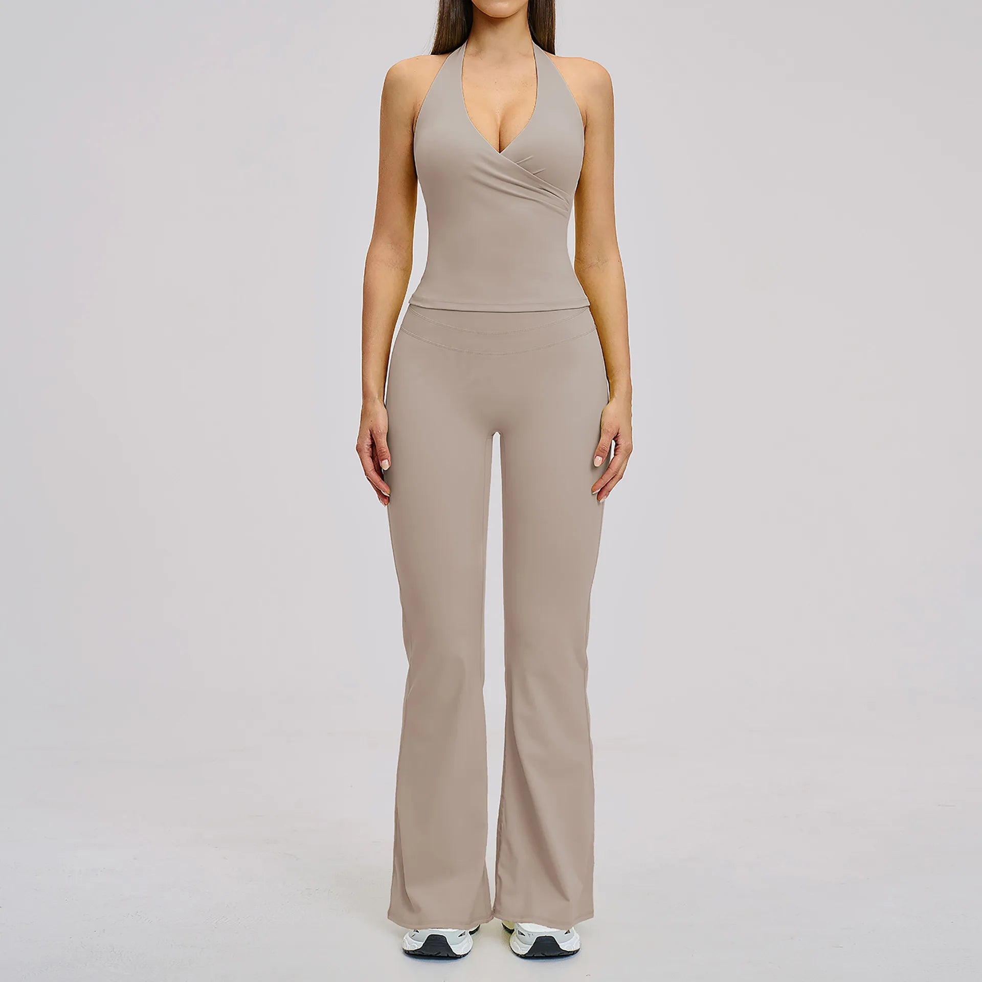 Yoga Set Women's Tracksuit Sportswear Workout Clothes Athletic Wear Sports Outfits Gym Legging Fitness Bra Long Sleeve Yoga Suit
