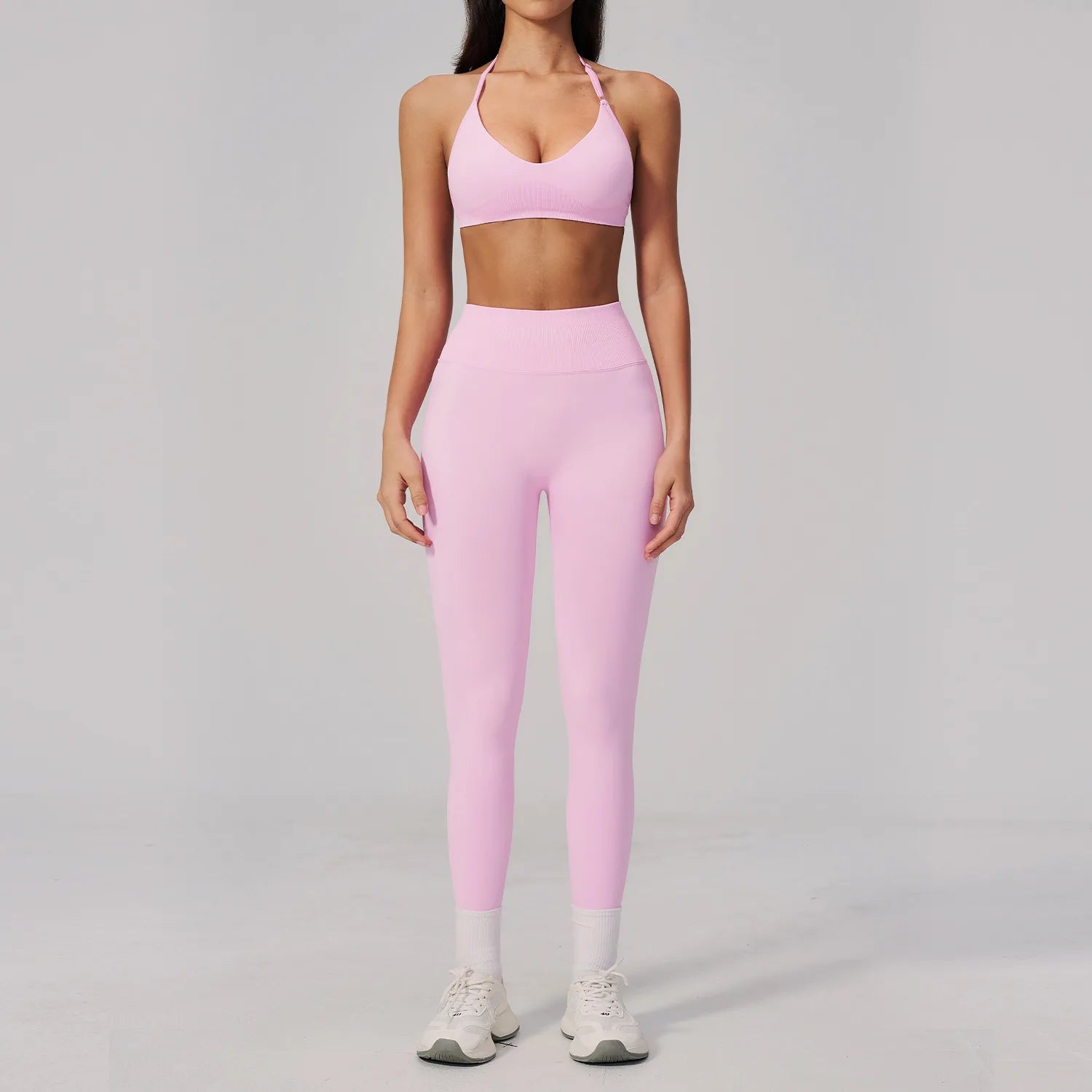 Seamless Yoga Set 2PCS Women's Tracksuit Workout Athletic Wear Sportswear Gym Clothing High Waist Leggings Fitness Sports Suits