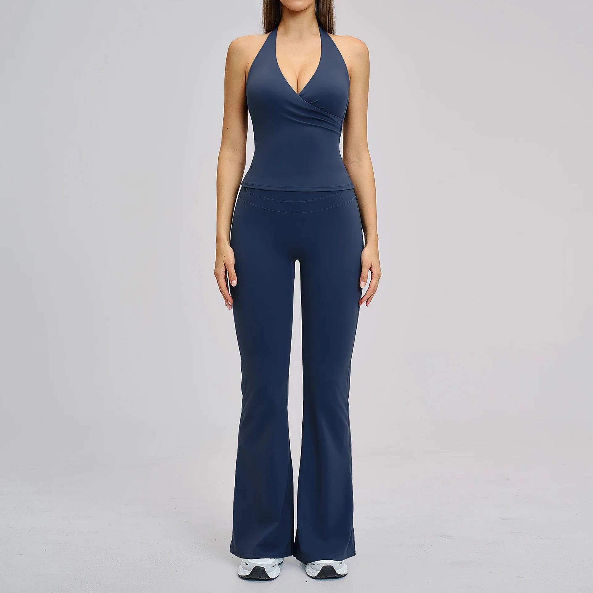 Yoga Set Women's Tracksuit Sportswear Workout Clothes Athletic Wear Sports Outfits Gym Legging Fitness Bra Long Sleeve Yoga Suit