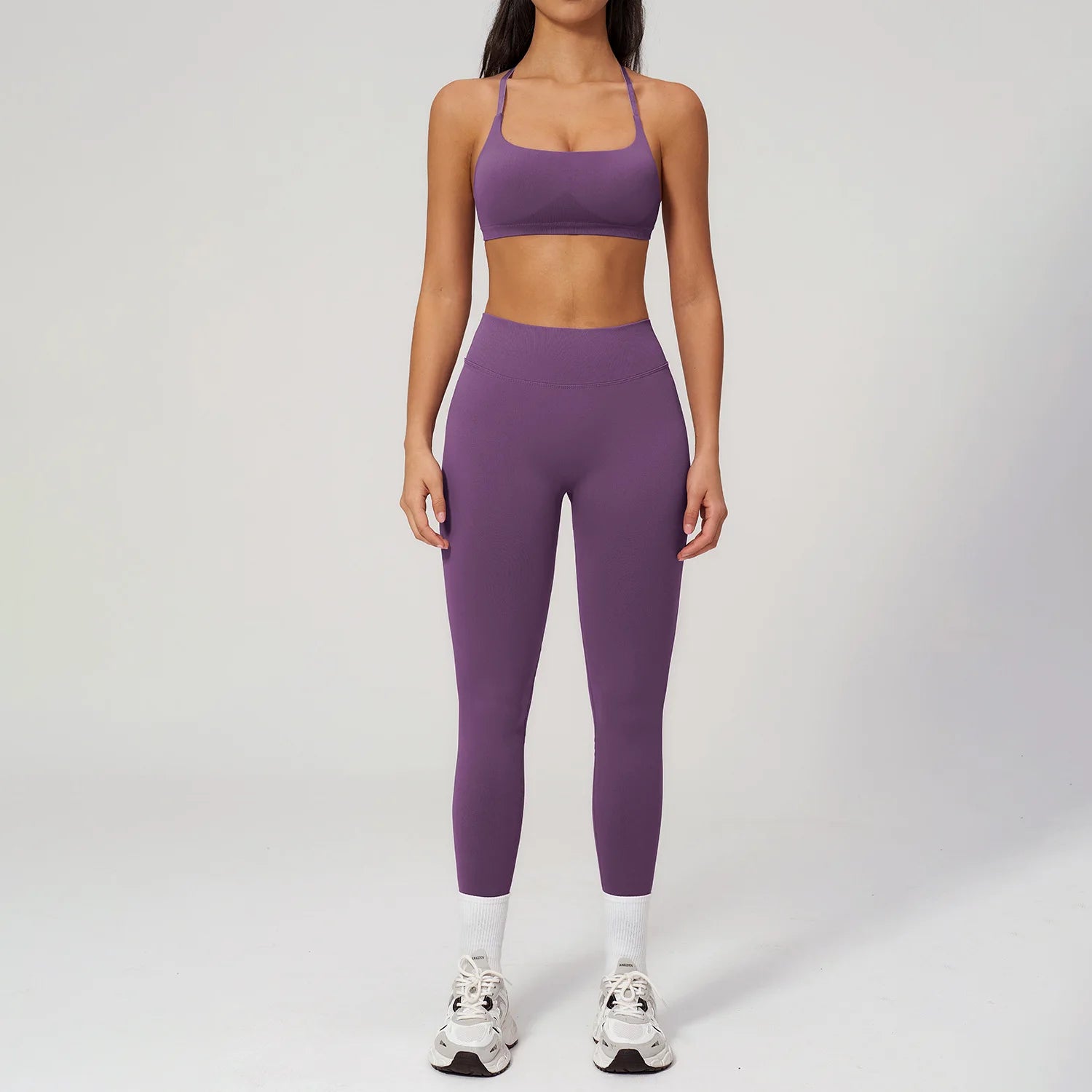 2PCS Yoga Suit Women Tracksuit Sports Bra High Waist Leggings Outfit Gym Set Fitness Athletic Wear Workout Clothes Sportswear
