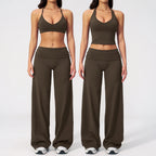 2 Pieces Yoga Set Women Tracksuit Workout Outfits Fitness Sportswear High Waist Leggings Sports Bra Athletic Wear Gym Clothes