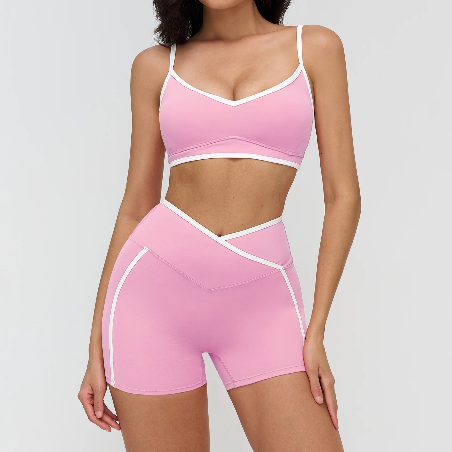 2 Pieces Yoga Set Workout Outfits Fitness Sportswear Gym Tracksuit High Waist Leggings Sports Bra Athletic Wear Women Clothes