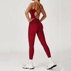 Gym Set Women Tracksuit Yoga Suit Sportswear Women Sports Jumpsuit Fitness Rompers Stretch Female Push Up Workout Suit Bodysuits