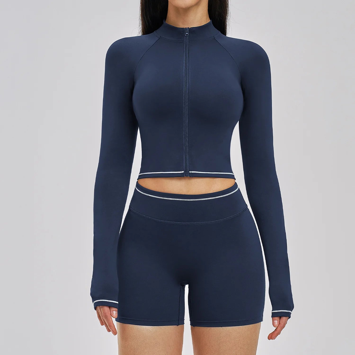 2PCS Yoga Suit for Women Tracksuit Fitness Outfits Gym Clothes Sports Bra Shorts Shorts Workout Sets Gym Long Sleeves Sportswear