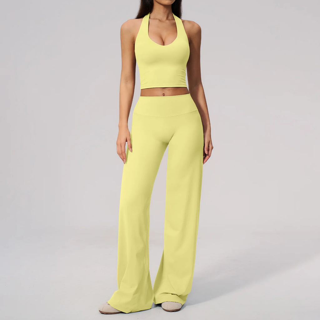 Yoga Set 2 Pieces Women Clothes Workout Outfits Fitness Sportswear Gym Tracksuit High Waist Leggings Sports Bra Athletic Wear