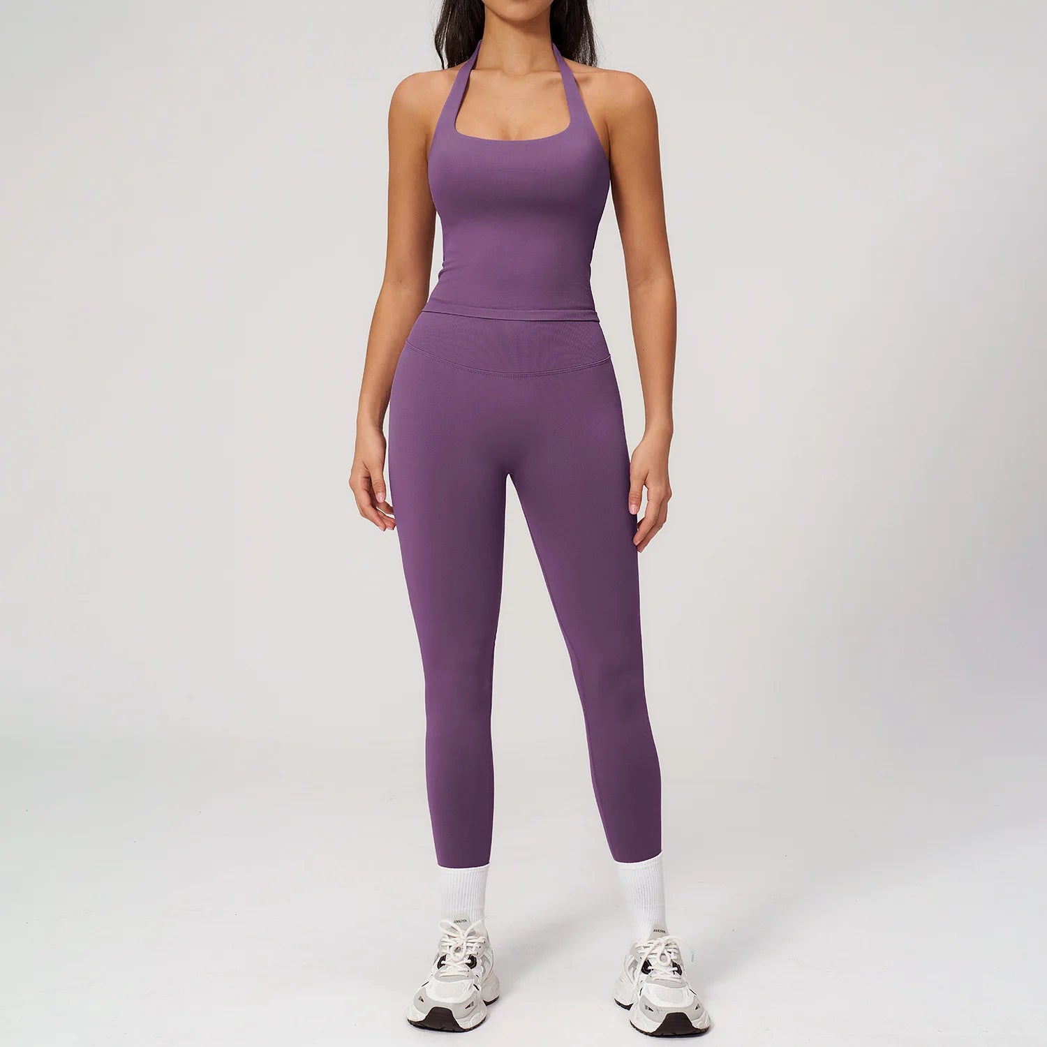 2PCS Yoga Outfit Women Tracksuit Athletic Wear Pilates Fitness Suit Gym Clothes Workout Push Up Clothes Sports Bra Leggings Suit