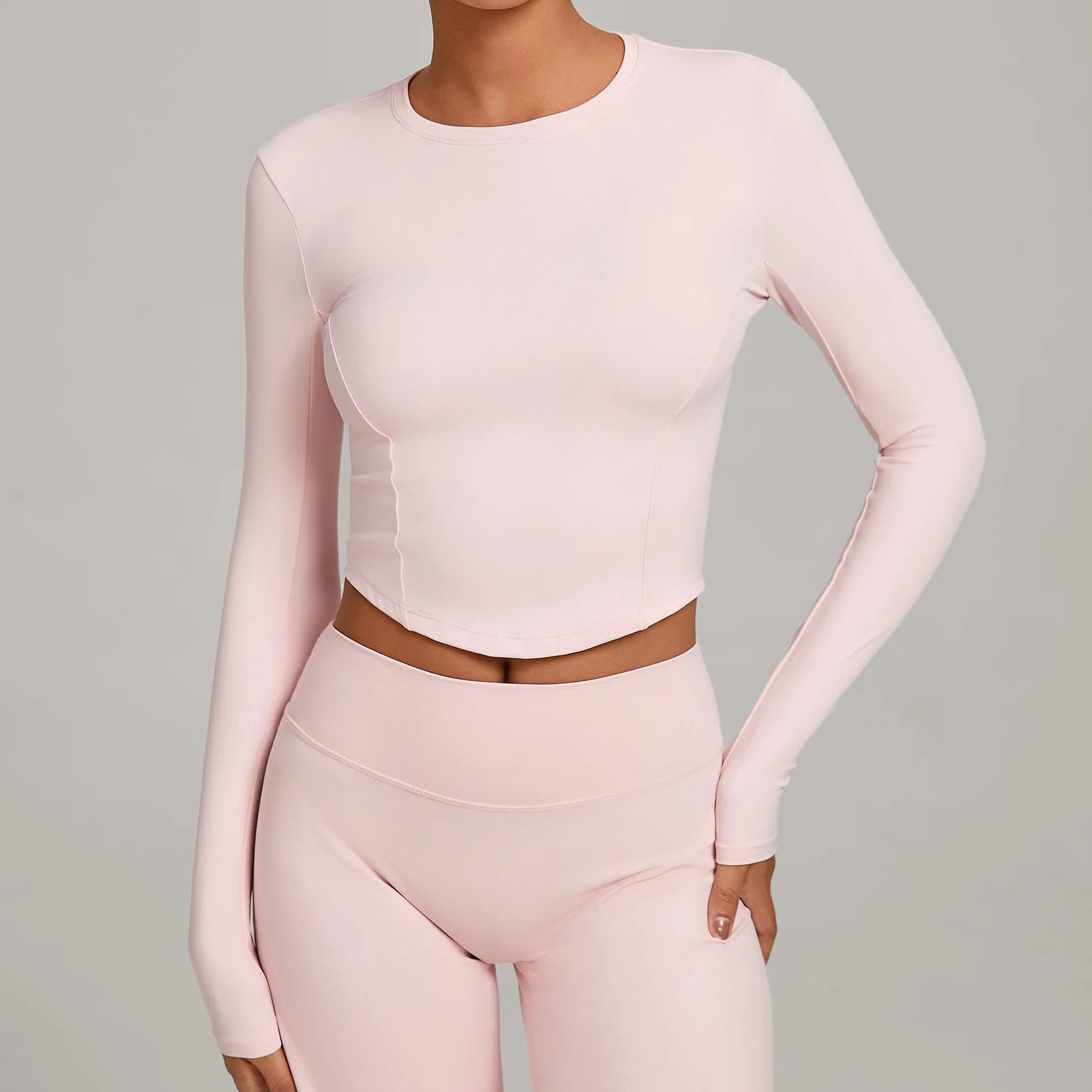 Yoga Long Sleeve Workout Top Gym Women T-shirts Outdoor Top Workout Long Sleeved Dry Fit Breathable High Elastic Sports Tops