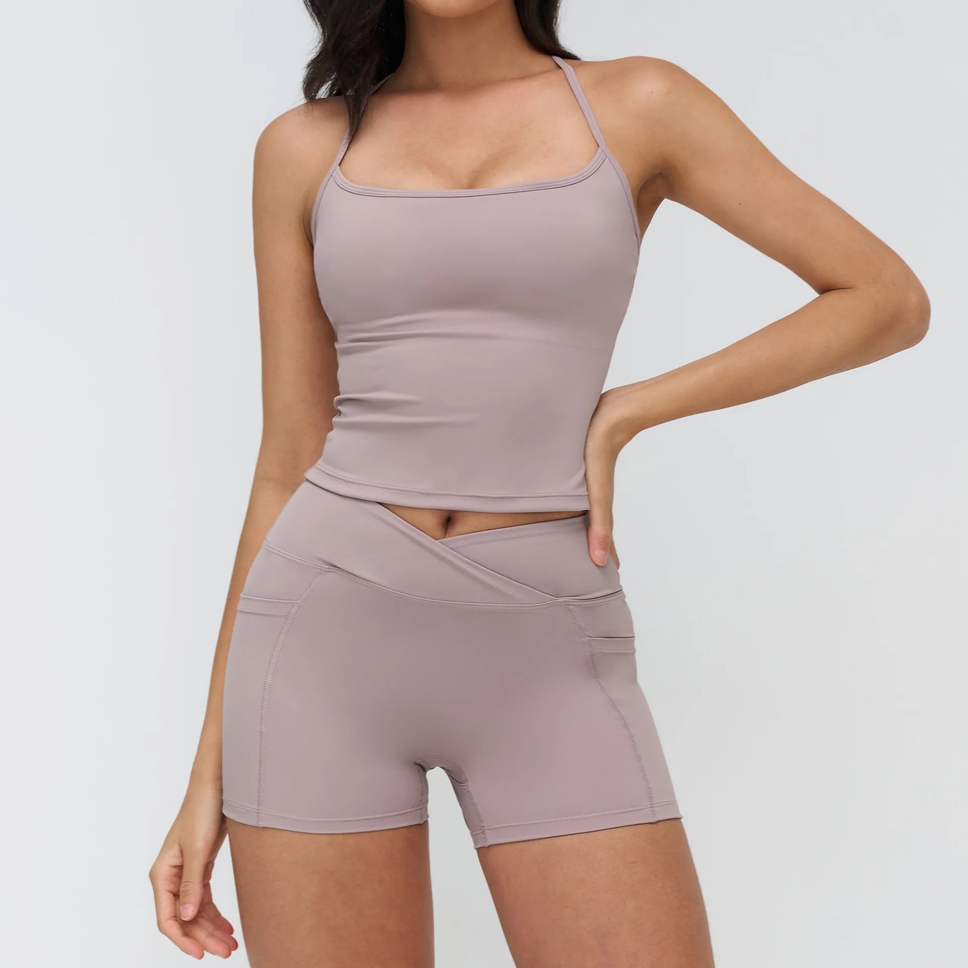 Gym Outfits 2PCS Yoga Clothes Women's Tracksuit Athletic Wear Pilates Fitness Suit Workout Sets Push Up Sports Bra Leggings Suit