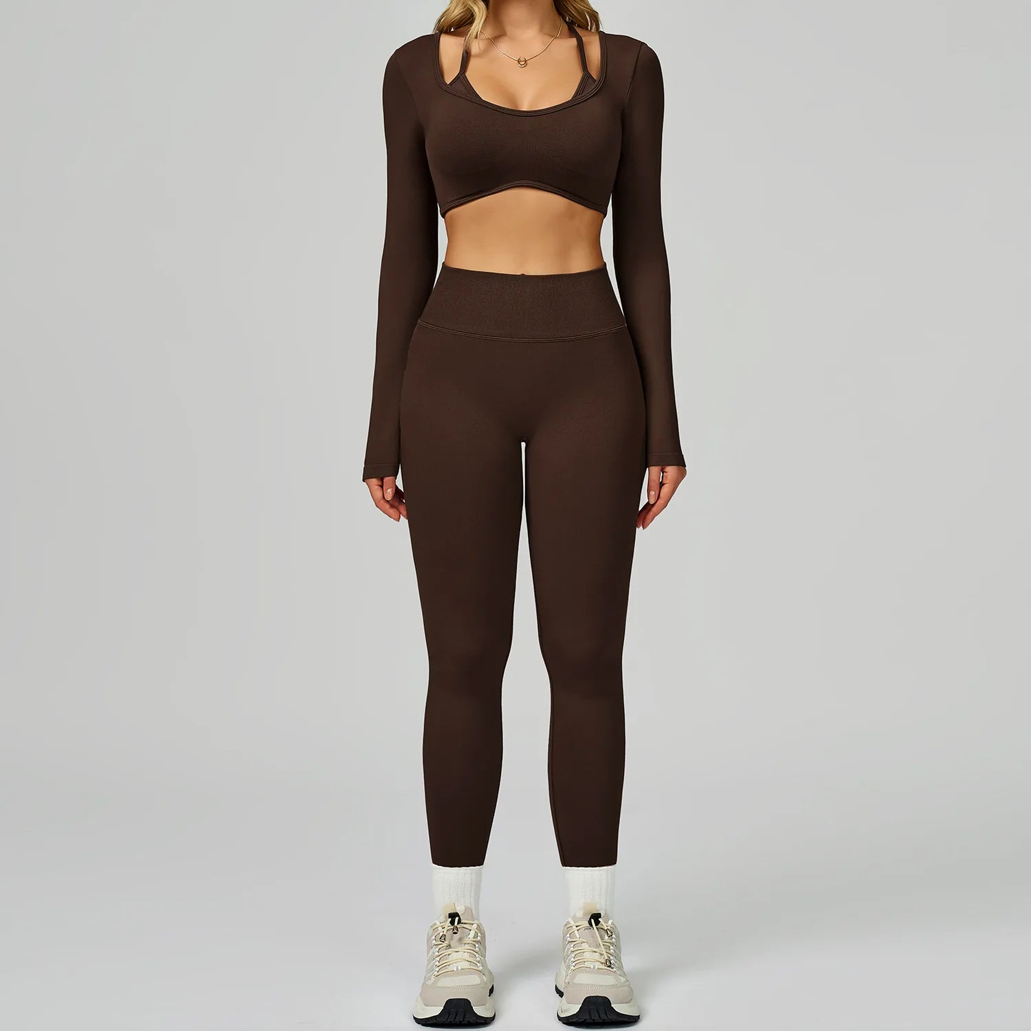 Seamless Sportswear For Women Tracksuits Yoga Set 2PCS Gym Workout Clothes Fitness Outfits Sports Bra Leggings Athletic Wear