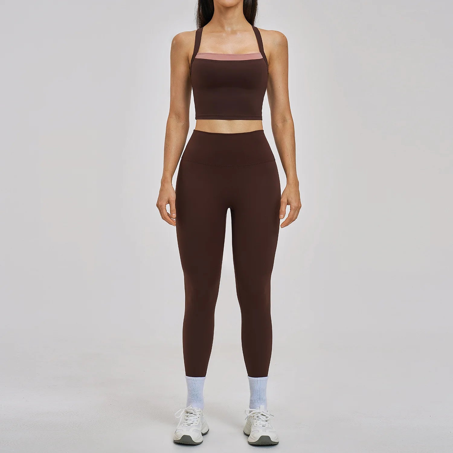 Yoga Set 2PCS Women's Tracksuit Athletic Wear Fitness Clothes Gym Outfits Workout Sets Push Up Clothes Sports Bra Leggings Suit