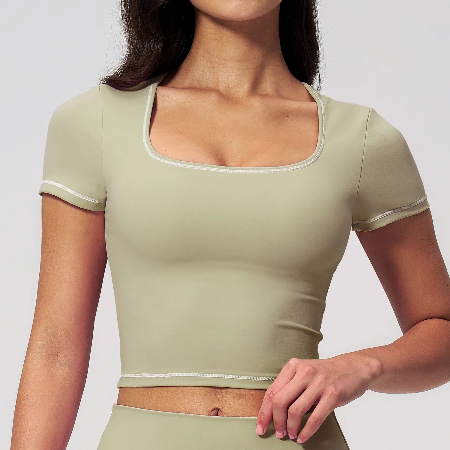 Women Clothes Yoga Top Sport T Shirts Fitness Clothes Workout Short Sleeve Yoga Shirt Gym Top Running Active Wear Sport Crop Top