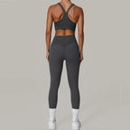 Women's Tracksuit Fitness Suit Yoga Sets Sportswear Workout Outfits Sports Bra High Waist Leggings Gym Clothing Sports Suits
