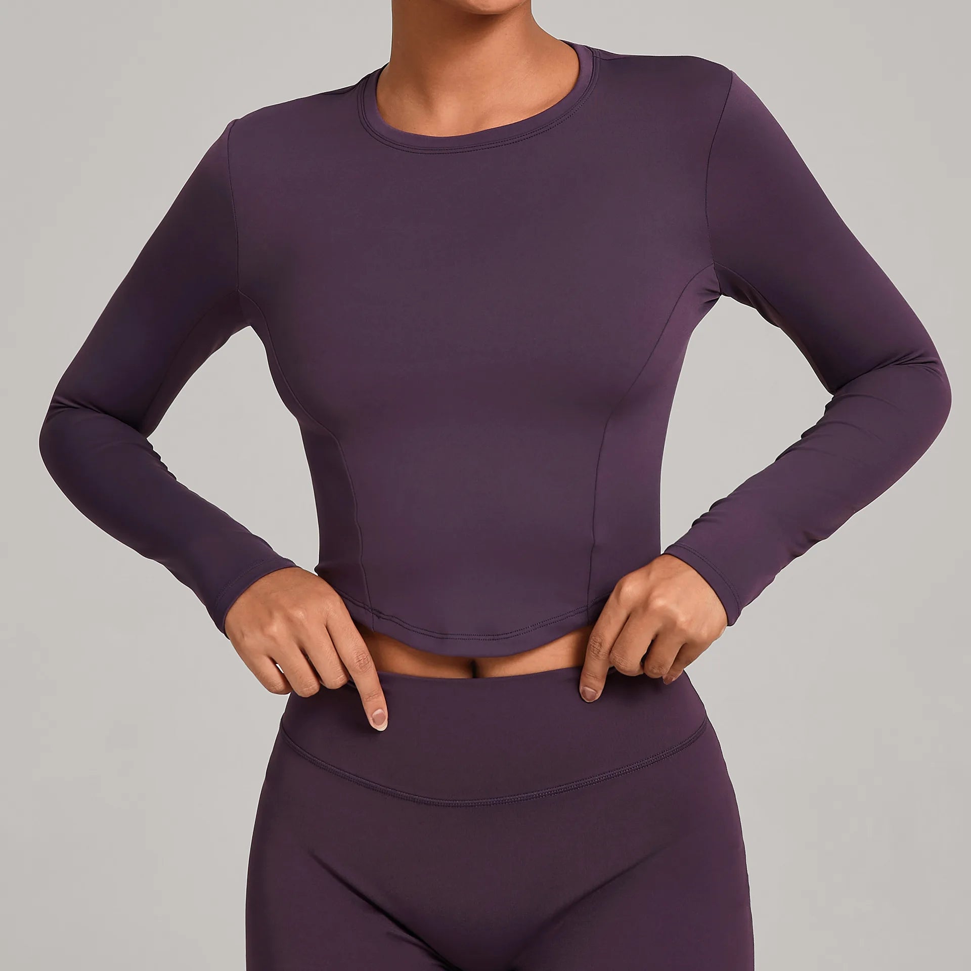 Yoga Long Sleeve Workout Top Gym Women T-shirts Outdoor Top Workout Long Sleeved Dry Fit Breathable High Elastic Sports Tops