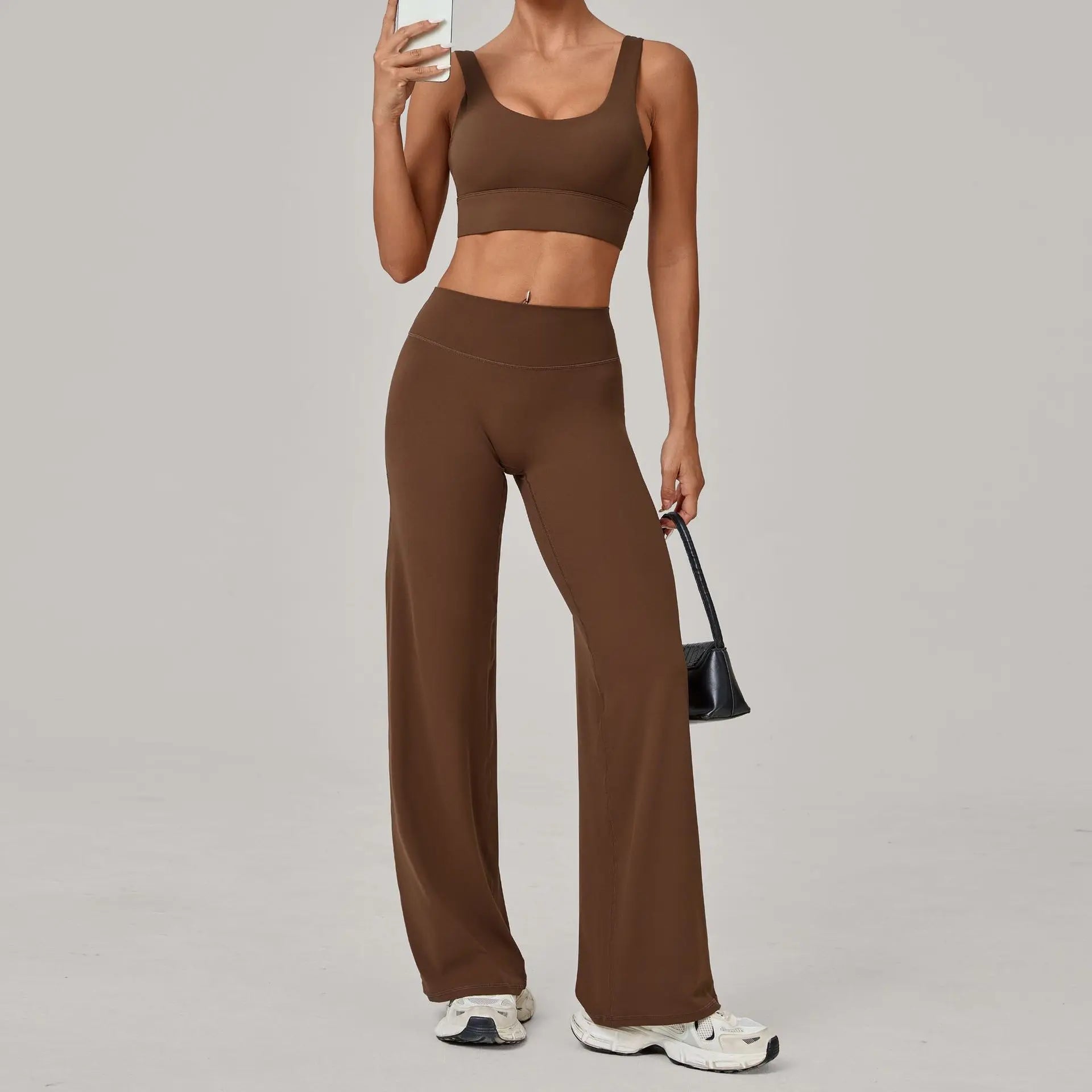 Women Tracksuit 2PCS Yoga Suit Sports Bra High Waist Leggings Sports Outfit Gym Set Push Up Fitness Workout Clothes Sportswear