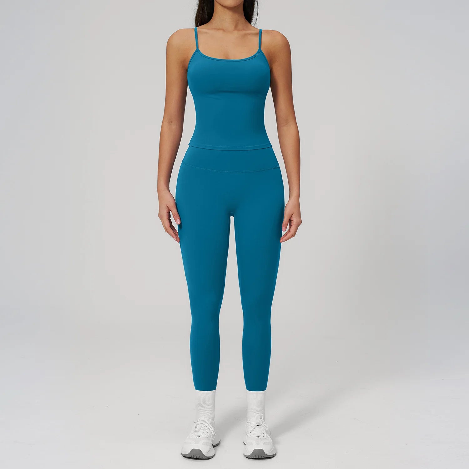 Yoga Set 2PCS Women Tracksuit Workout Outfits Sportswear Gym Clothing High Waist Leggings Fitness Bra Sports Suits Athletic Wear