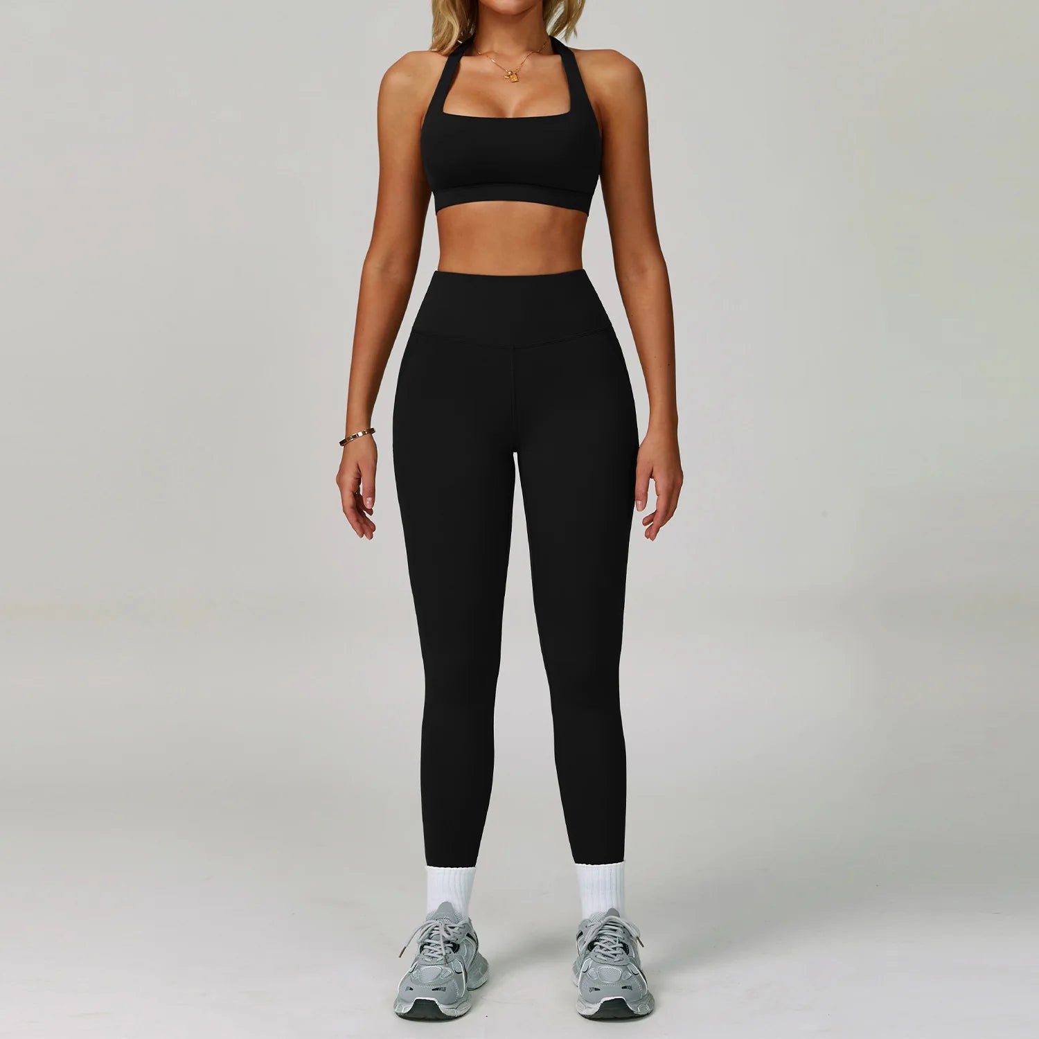 Women's Tracksuit 2 Piece Set Fitness Clothes Yoga Sets Sportswear Workout Bra High Waist Leggings Set Gym Clothing Sports Suits