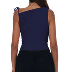 Sexy Shoulder Sports Shirt Vest Loose Breathable Quick Drying Top Gym Running Fitness Yoga Clothing Lightweight Tops For Women