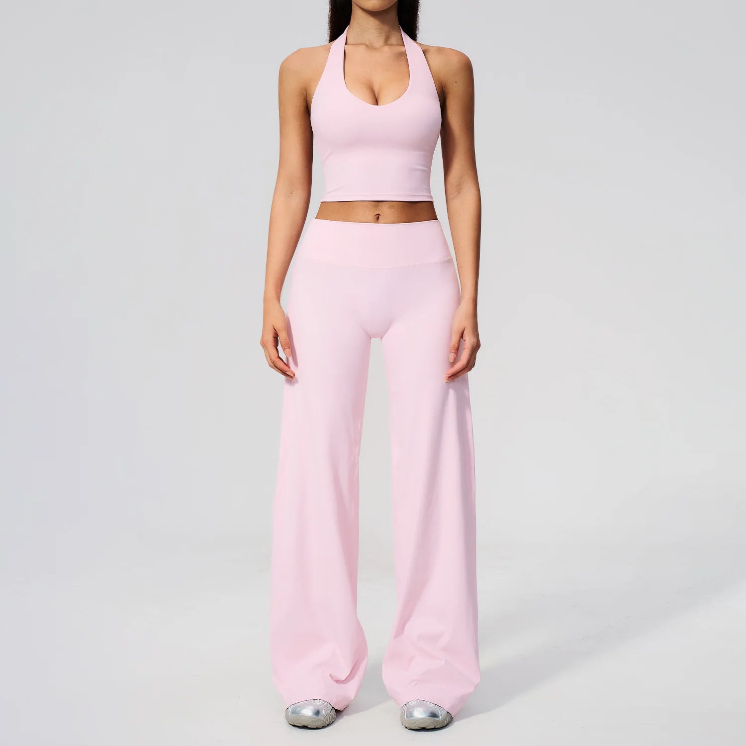 Yoga Set 2 Pieces Women Clothes Workout Outfits Fitness Sportswear Gym Tracksuit High Waist Leggings Sports Bra Athletic Wear