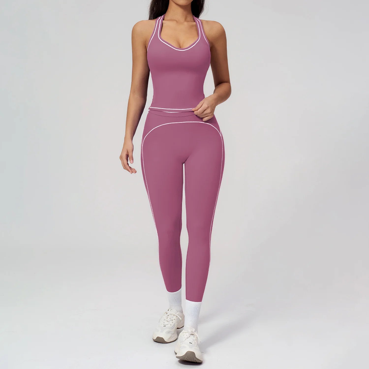 Yoga Suit 2PCS Sports Set Women Tracksuit Gym Outfits Running Workout Clothes Sportswear Sports Bra Athletic Wear Yoga Clothing