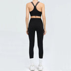 Women's Tracksuit Fitness Suit Yoga Sets Sportswear Workout Outfits Sports Bra High Waist Leggings Gym Clothing Sports Suits