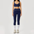 2PCS Women Tracksuit Yoga Set Sport Suit Gym Wear Workout Clothes Gym Crop Top High Waist Legging Fitness Bra Set Sports Suits