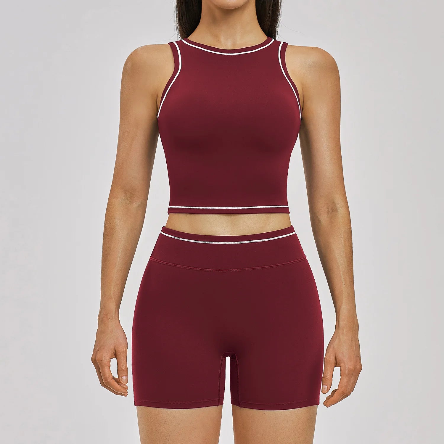 2PCS Yoga Set Women's Tracksuit Gym Outfits Fitness Set Woman Leggings Sports Bra Workout Long Sleeves Sportwear Woman Clothes