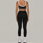 2PCS Yoga Suit Women Tracksuit Sports Bra High Waist Leggings Sports Outfit Gym Set Fitness Workout Clothes Running Sportswear