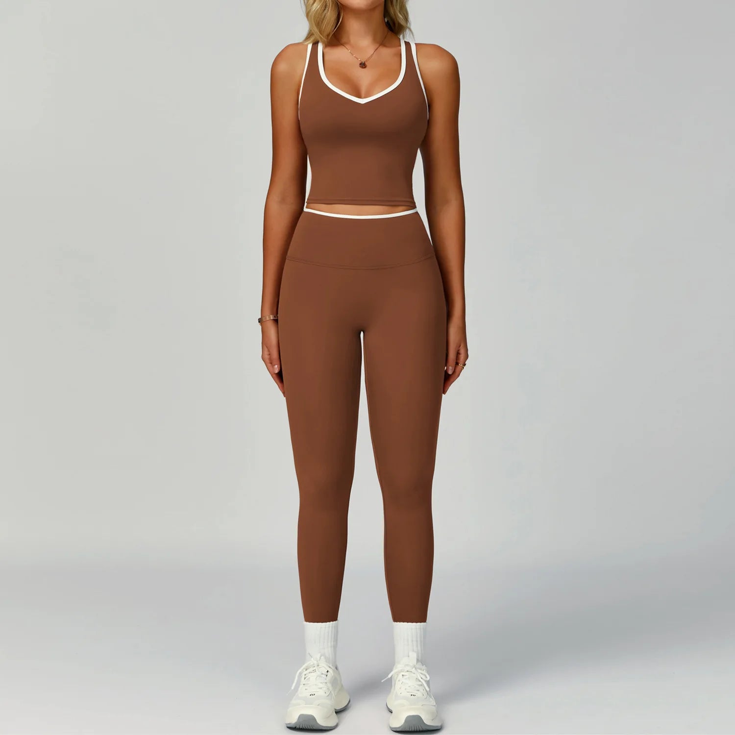 Fitness Suit Sports Set Women Tracksuit 2 Pieces Yoga Outfits Sportswear Gym Legging Sports Underwear Workout Clothes Woman Set