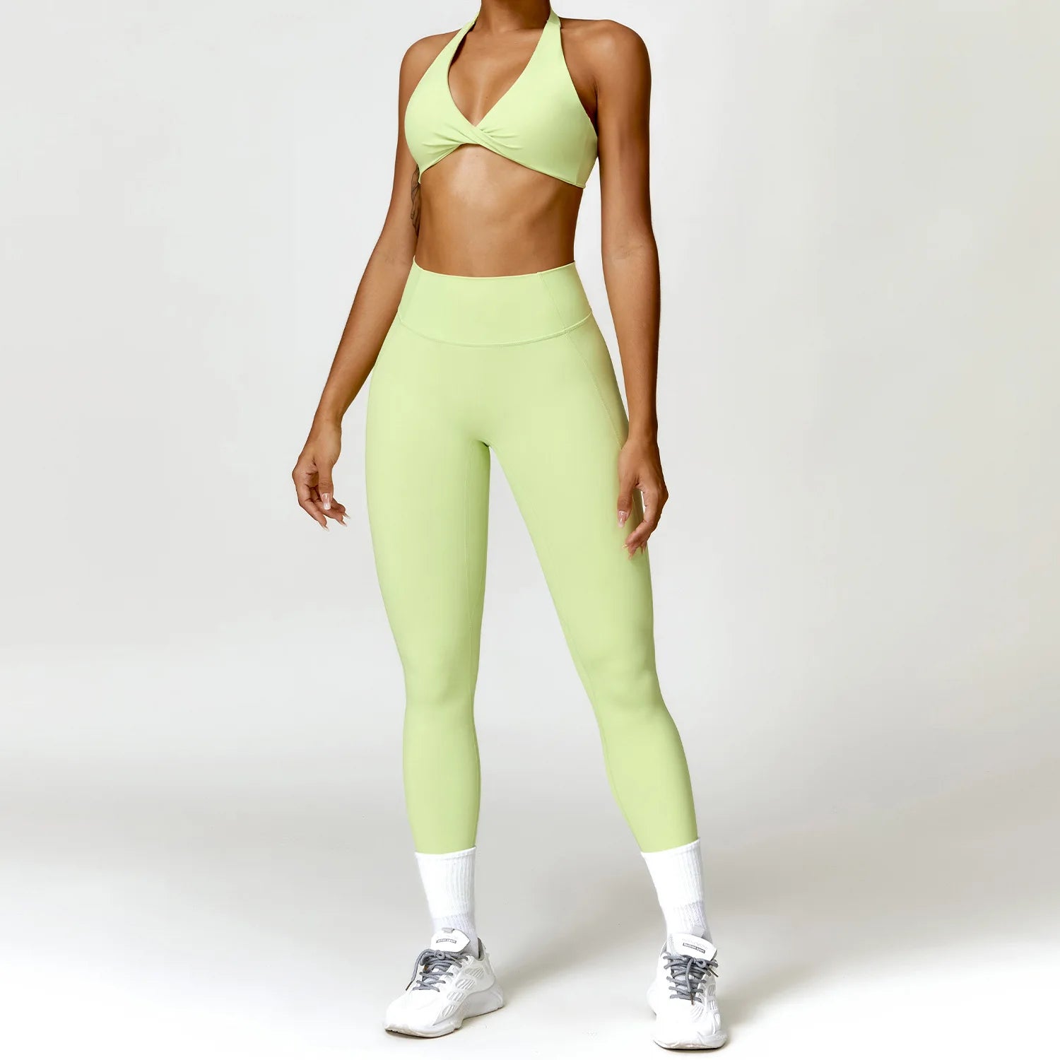 JUREN Yoga Set 2PCS Women Tracksuit Gym Workout Clothes Women's Push Up Bra High Waist Leggings Fitness Sportswear Sports Suits