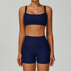 Women Tracksuit 2PCS Yoga Suit Sports Set Quick-Drying Gym Set Running Workout Zipper Long Sleeve Sports Shorts Yoga Clothing