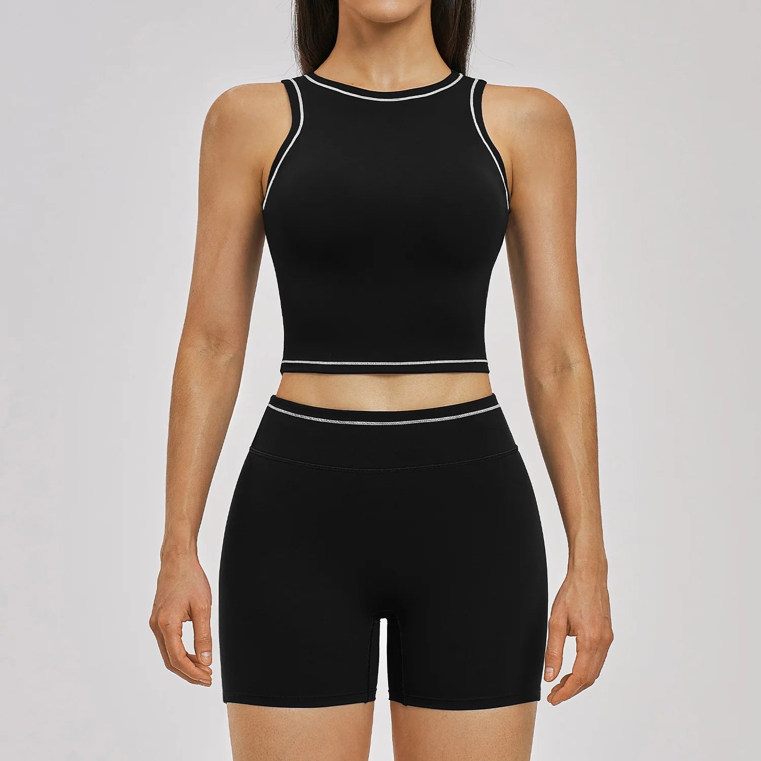 2PCS Yoga Set Women's Tracksuit Gym Outfits Fitness Set Woman Leggings Sports Bra Workout Long Sleeves Sportwear Woman Clothes