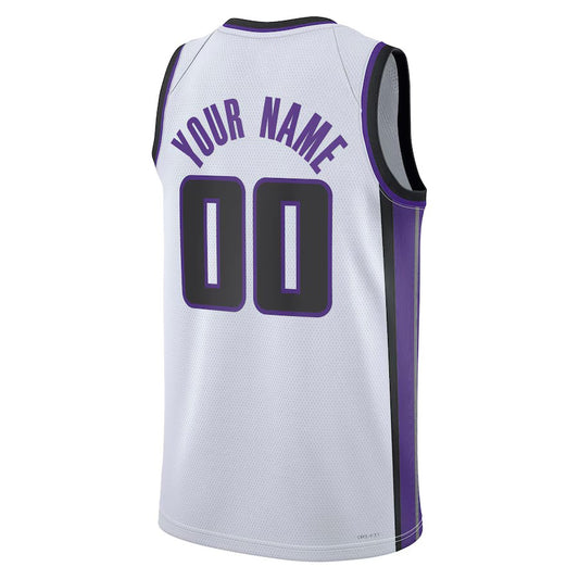 Custom S.Kings White Swingman Basketball Jerseys