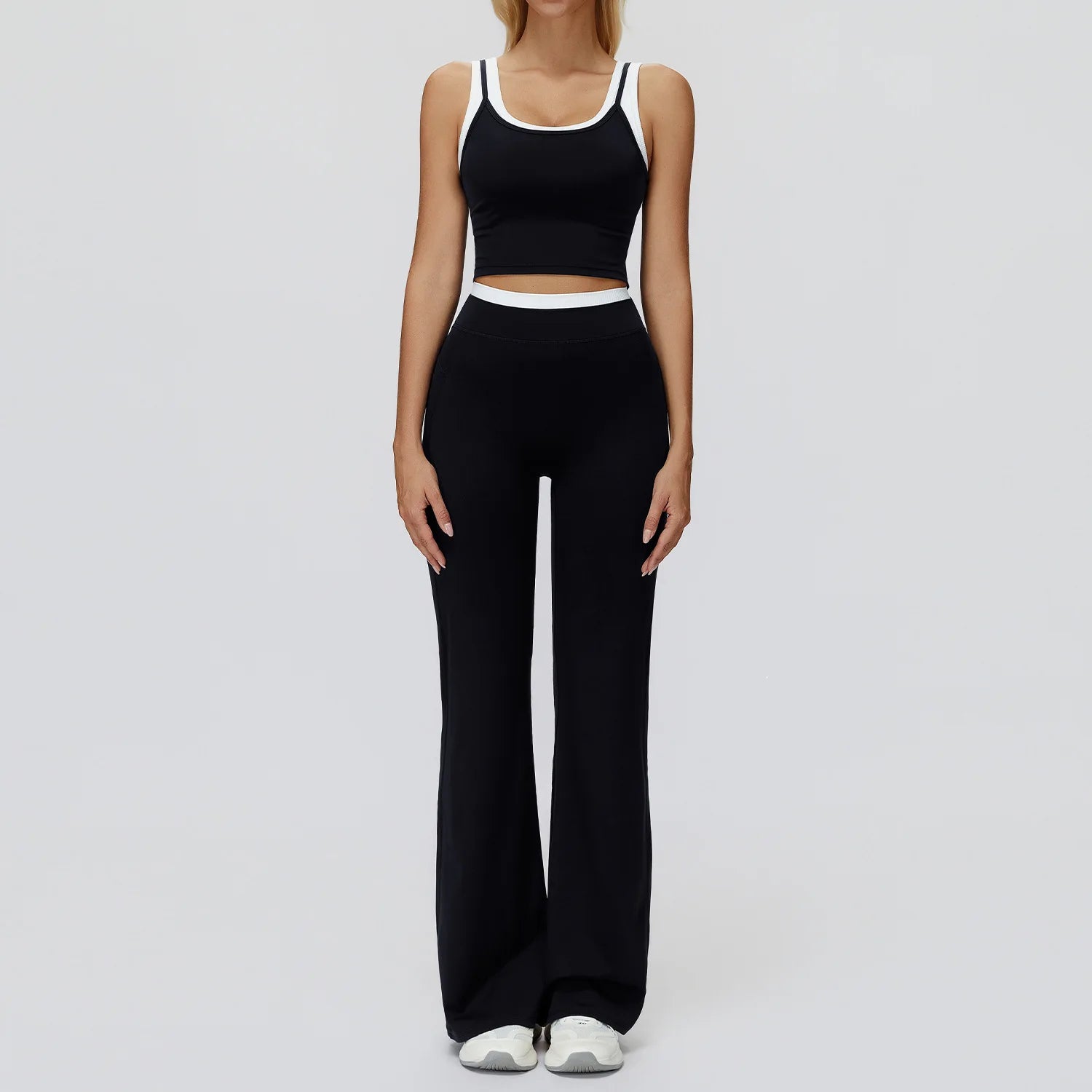 2PCS Sportswear Women Yoga Set Gym Clothes Workout Outfits Sportswear Yoga Suits Fitness Set Tracksuits Sports Bra Gym Leggings