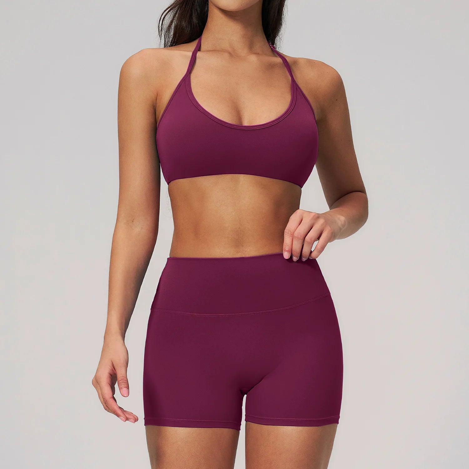 2PCS Yoga Set Women's Tracksuit Athletic Wear Pilates Fitness Suit Gym Workout Outfits Push Up Clothes Sports Bra Leggings Suit