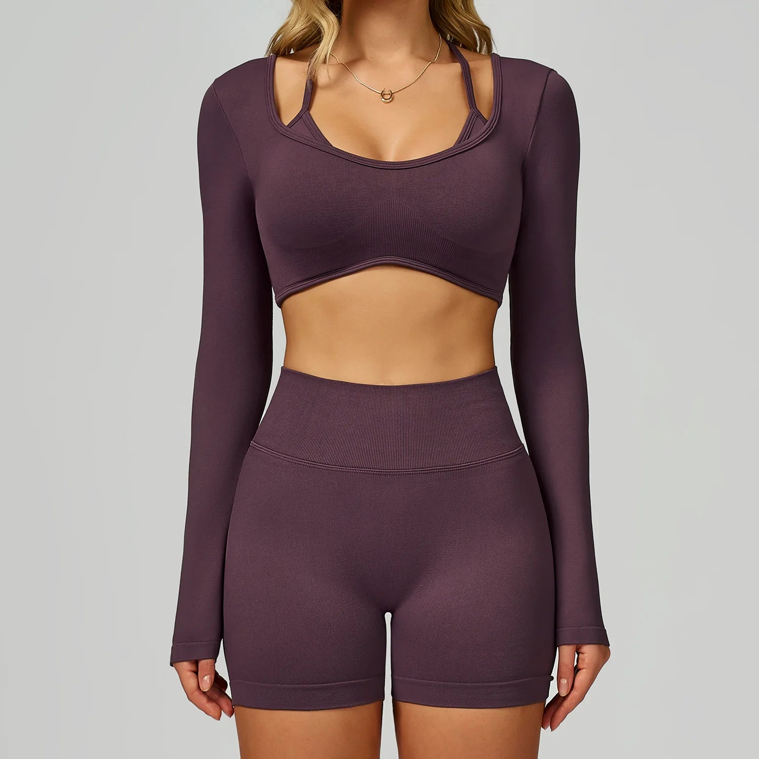 Seamless Sportswear For Women Tracksuits Yoga Set 2PCS Gym Workout Clothes Fitness Outfits Sports Bra Leggings Athletic Wear