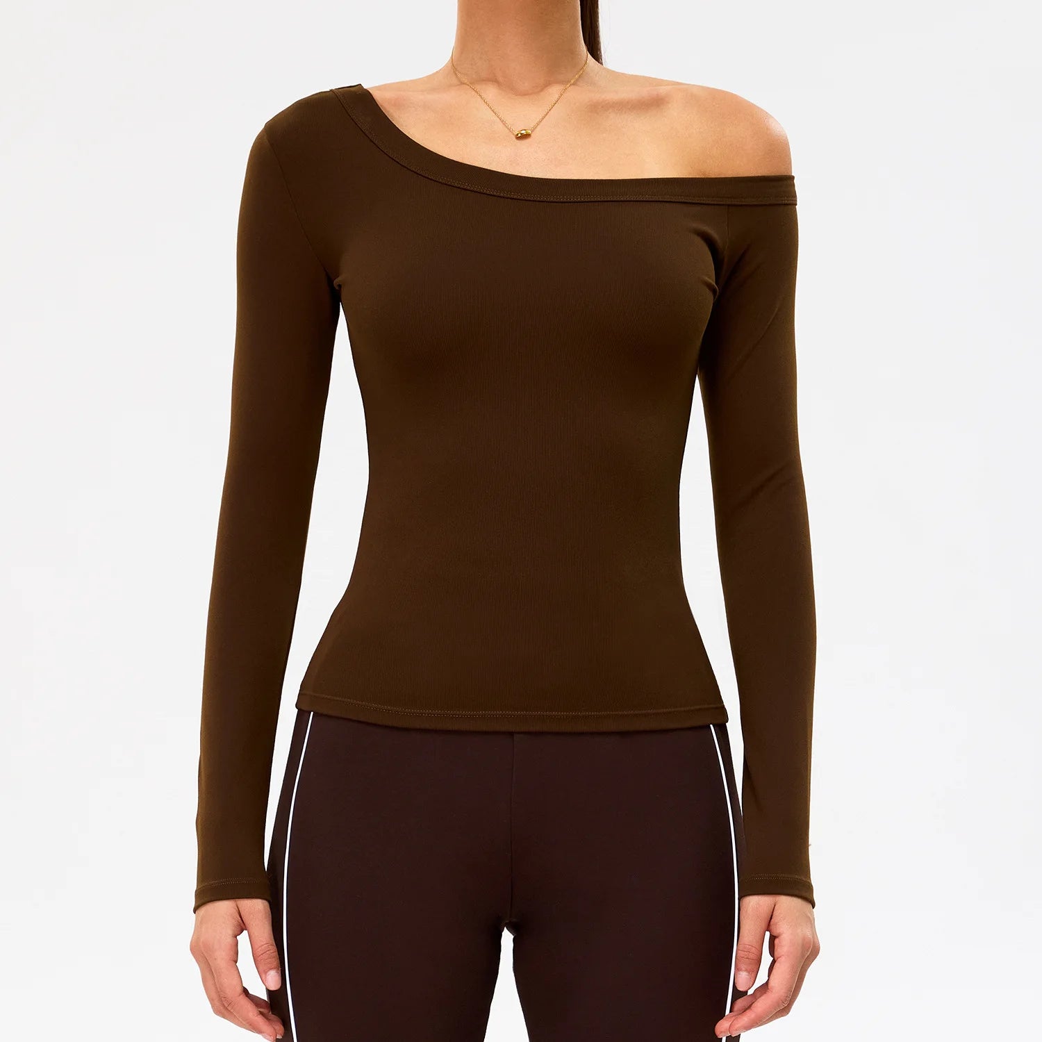 JUREN Women Yoga Shirts Crop Top Sexy Long Sleeves Shirts for Women Yoga Sports Fitness Gym Clothes Running Push Up Workout Tops