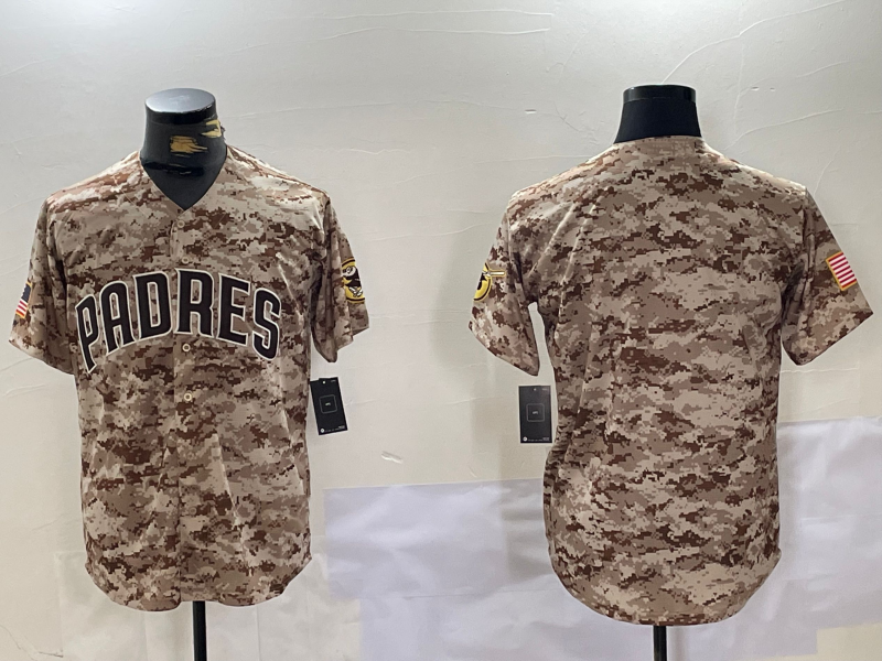 San Diego Padres Blank Camo Cool Base Stitched Stitched Baseball Jersey