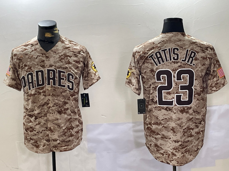 San Diego Padres #23 Fernando Tatis Jr Camo Stitched Cool Base Stitched Baseball Jersey