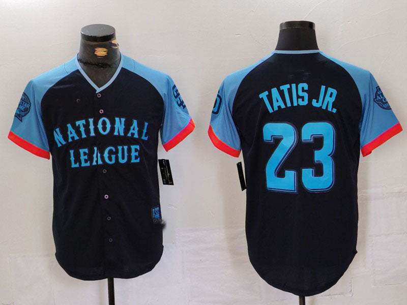 San Diego Padres #23 Fernando Tatis Jr Navy 2024 All Star Limited Stitched Baseball Jersey