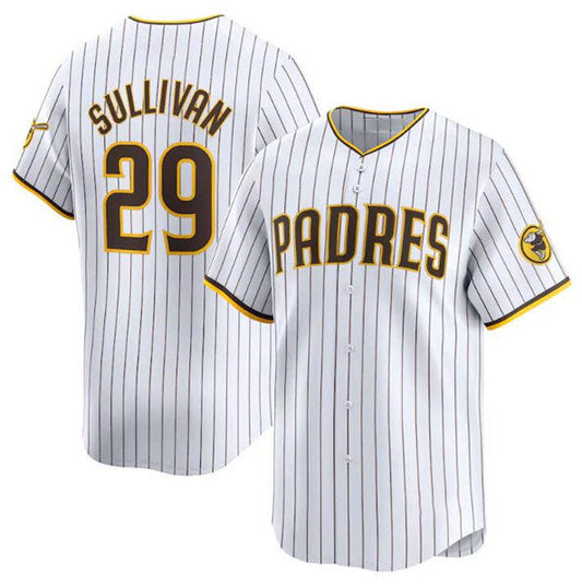San Diego Padres #29 Brett Sullivan White 2024 Home Limited Baseball Stitched Jersey