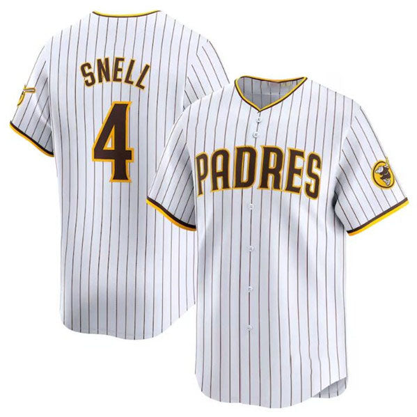 San Diego Padres #4 Blake Snell White 2024 Home Limited Baseball Stitched Jersey