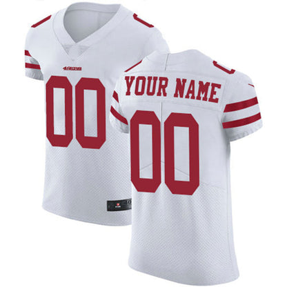 Custom SF.49ers White Vapor Untouchable Custom Elite Jersey Stitched American Football Jerseys