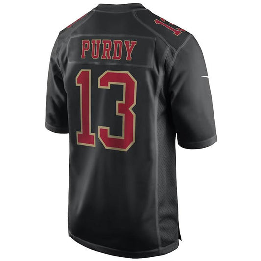 SF.49ers #13 Brock Purdy Black carlet Player Game Jersey Stitched American Football Jerseys