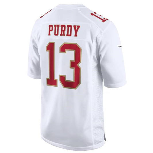 SF.49ers #13 Brock Purdy White carlet Player Game Jersey Stitched American Football Jerseys