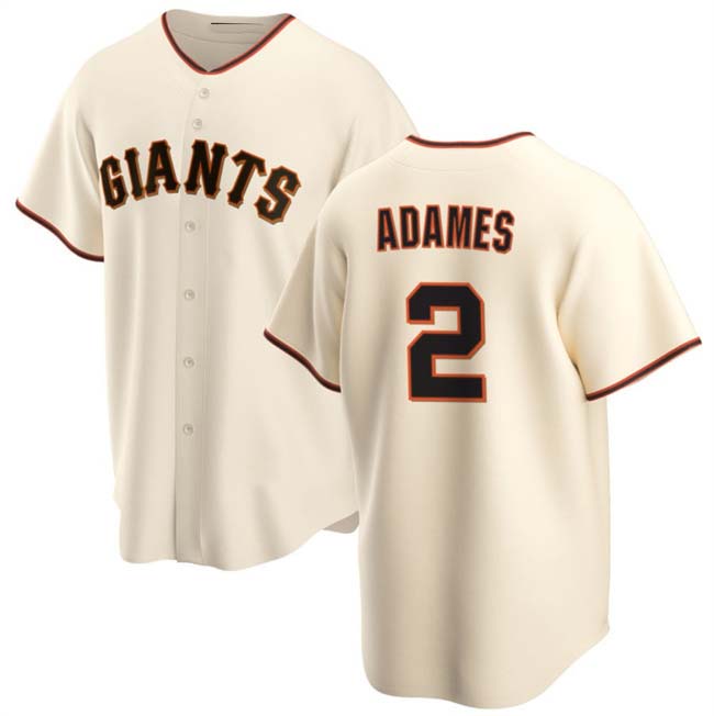 San Francisco Giants #2 Willy Adames Cream Cool Base Stitched Baseball Jersey